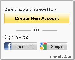 Go to Yahoo mail & click on the respective Gmail button.