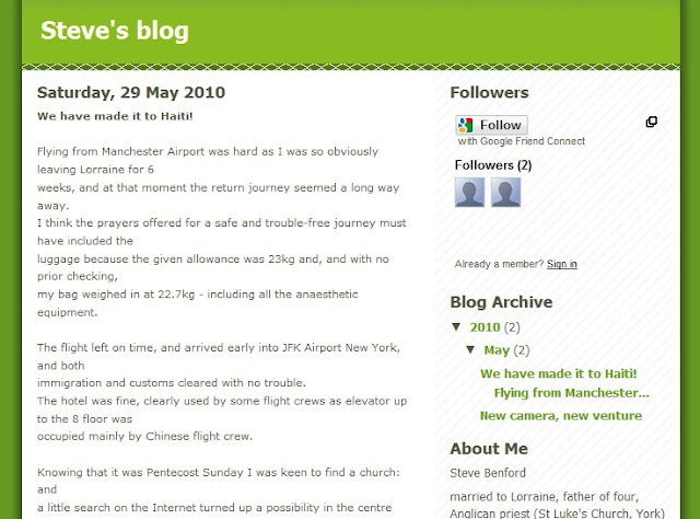 Steve's Blog - click the picture to go there