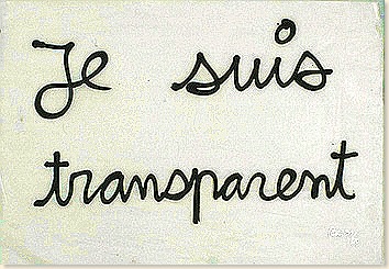 je suis transparent