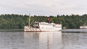 Steamer approaching Drottningholm, Stockholm