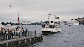 Waiting for the ferry to the Fjäderholmar islands, Stockholm