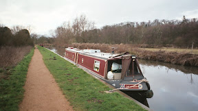 Narrowboat Chelonian on the Kennet & Avon Canal at Wollhampton, Berkshire