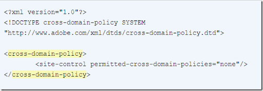 Crossdomain.xml+sample