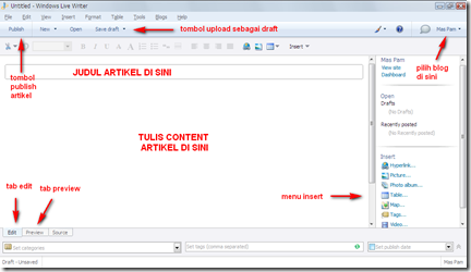  Cara Membuat Posting Offline Dengan Windows Live Writer