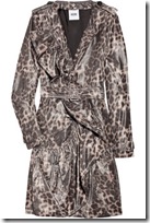 Moschino Leopard Print Trench Coat