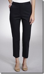 navy cropped trouser