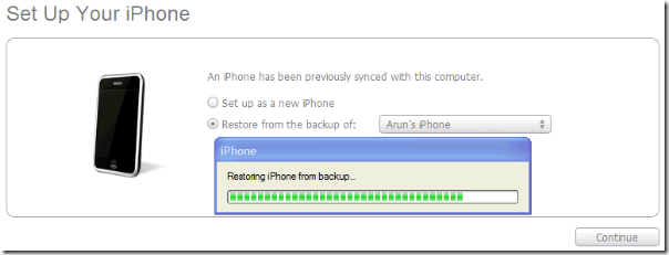 iTunes Restore