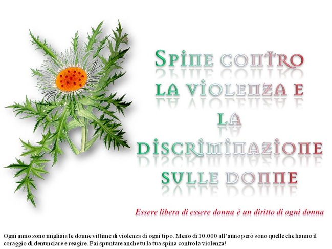 Contro la violenza - slogan Contro la violenza - slogan