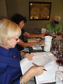 Now for the tasting of our wines, wow was this hard.