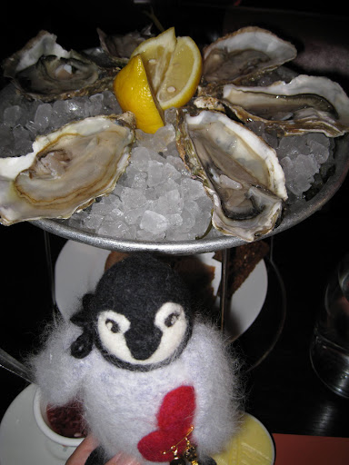 At Suffren -- the best brasserie in Paris to get oysters.  Those are the biggest you can get...Fine de Claires #1 (smaller the number, bigger the oyster
