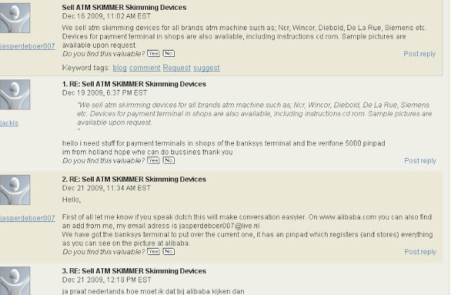 Forums yang menjual ATM Skimmer