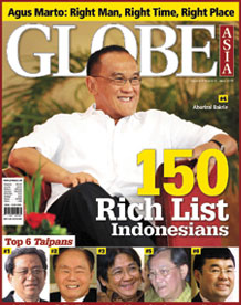 Ini
Dia! Daftar 10 orang terkaya Indonesia | Versi Globe Asia 2010 Ini Dia! Daftar 10 orang terkaya Indonesia | Versi Globe Asia
2010