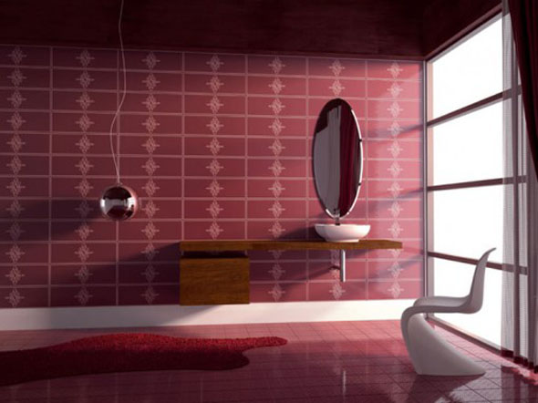 contemporary decorative bathroom tiles design ideas