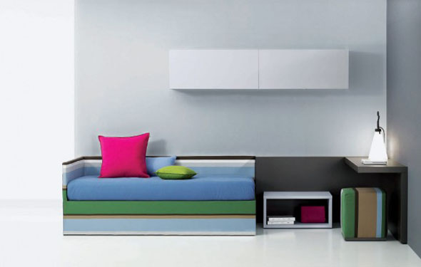 modern minimalist teen bedroom interior design