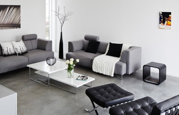 simple sofa layout living room design