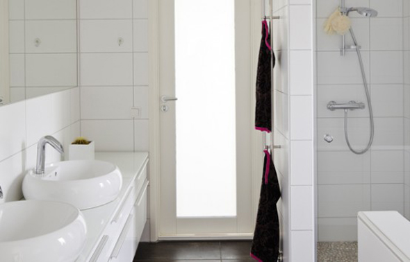 modern nordic bathroom interior layout design