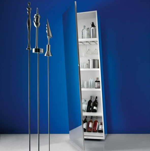 modern mdf wall cabinet unit design