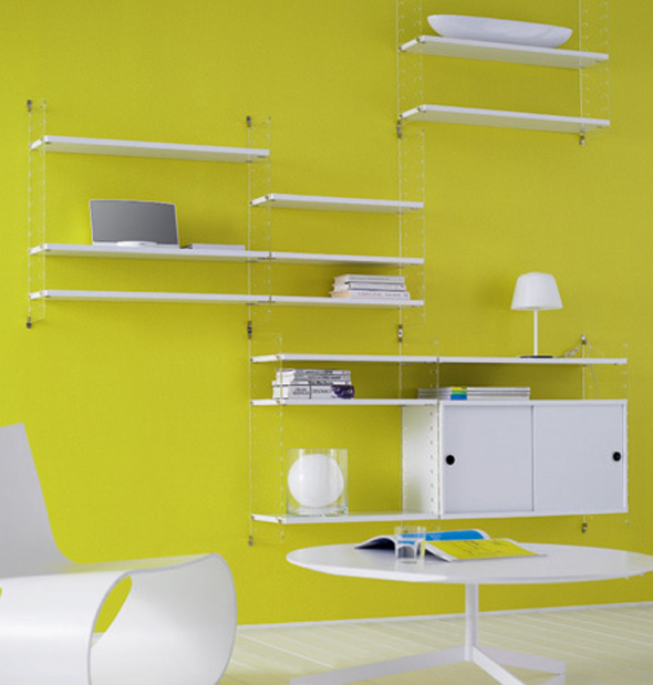 minimalist floating shelves storage cabinet design