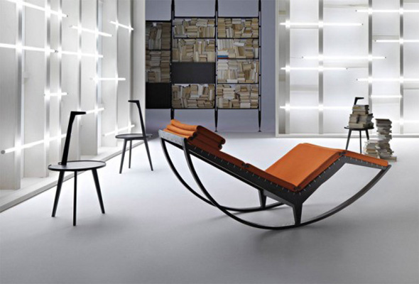 Stylish Italian Rocking Chaise Lounge Chair Furniture Design Ideas Canapo by Cassina