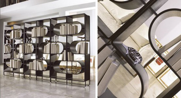 contemporary room dividers with bookcase cabinet