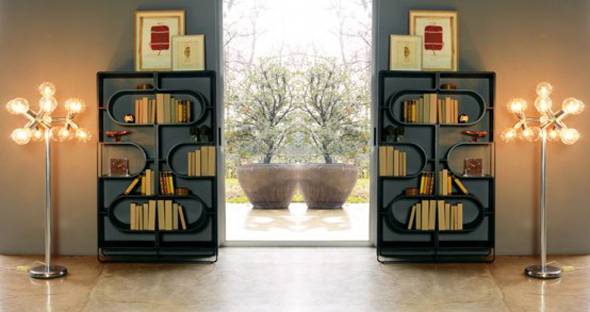 contemporary bookcase rack storage system design