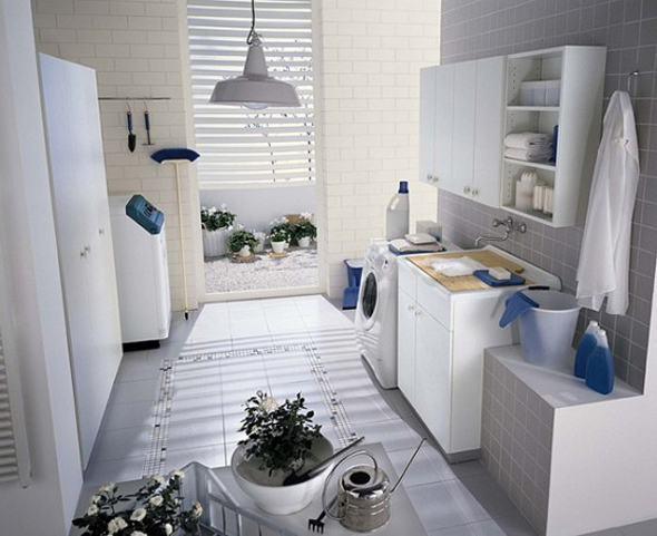 white laundry room furniture set design ideas