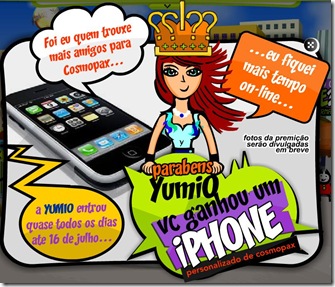 Yumi0 ganha o iPhone!