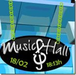 Inauguração do Music Hall - anuncio