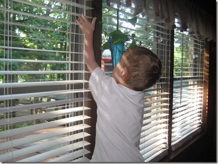 Austin twirling a prism