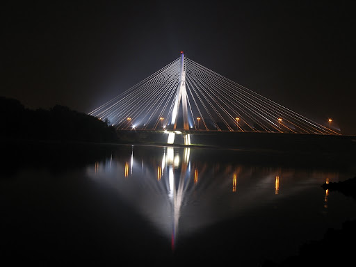 Warsaw by night