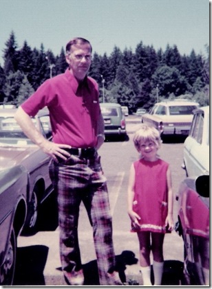 Dad and Jen in 1975