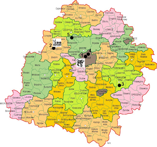 Zwierzyńce województwa łódzkiego