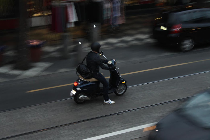 Motorbike_St Kilda_Acland Street_Melbourne_Australia