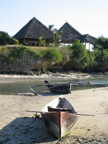 Boat on the shore in Zanzibar Tanzania