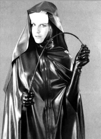 kinky latex nun