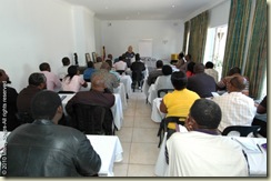 Mercy Ships Mental Health instruction given by Lyn Westman, with the help of Clementine Tengue, to pastors and church leaders from Kwazulu-Natal Province at Caribe Caribe Hotel/Conference Center in Pietermaritzburg, South Africa (early September 2010)
