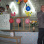 The guy taking a photo is the new pastor - a seminary student from Cuba