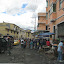 There is a huge food market outside the church each weekend.