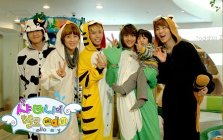 SHINee เลี้ยงเด็กในรายการ Hello Baby