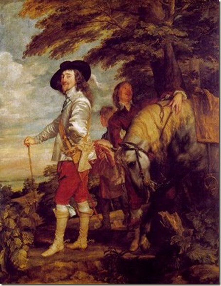 Carlos I na Caçada, van Dyck, 1635, Louvre, Paris.