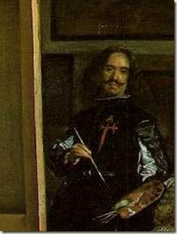 Auto-retrato, detalhe do quadro As Meninas, Velázques Auto-retrato, detalhe do quadro As Meninas, Velázques