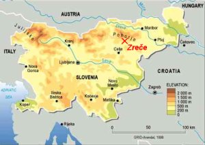 Location map for Zreče