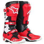 Motocross Boots Alpinestar Tech 10 Red White