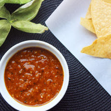 Charred Tomatillo and Yellow Pepper Salsa