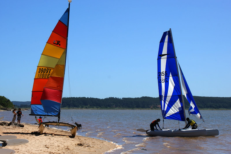 Velas na lagoa de Óbidos