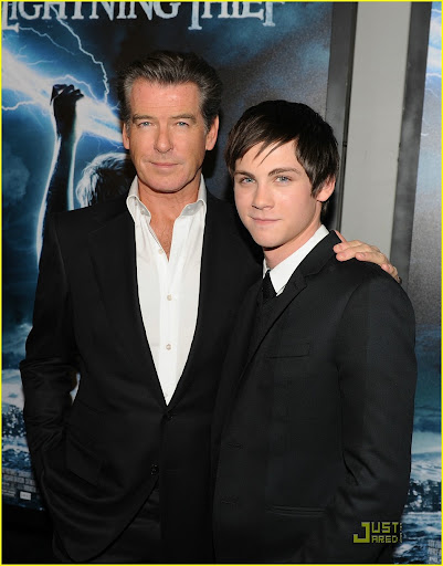 NEW YORK - FEBRUARY 04: Actors Pierce Brosnan and Logan Lerman attend the premiere of "Percy Jackson & The Olympians: The Lightning Thief" at AMC Lincoln Square 13 on February 4, 2010 in New York City. (Photo by Stephen Lovekin/Getty Images)