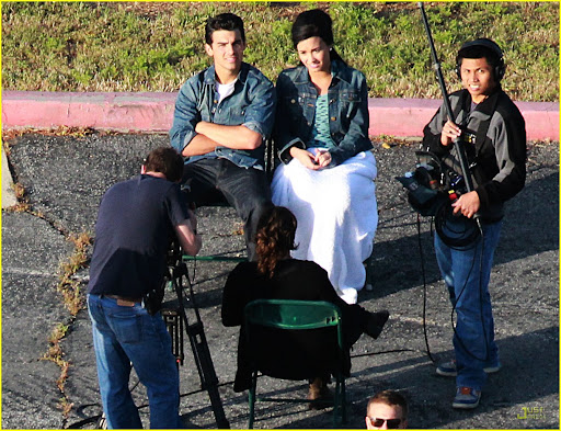 #4827395 EXCLUSIVE... Secrecy and security were at a high as hot new couple Demi Lovato and Joe Jonas cozy up and get silly while shooting a video on the outskirts of Los Angeles, Ca on April 10, 2010
Fame Pictures, Inc - Santa Monica, CA, USA - +1 (310) 395-0500