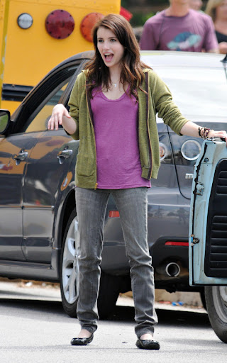 #3336488 Emma Roberts gets cheeky with photographers on the set of "Valentine's Day" currently filming in Los Angeles, California on July 29, 2009. Fame Pictures, Inc - Santa Monica, CA, USA - +1 (310) 395-0500