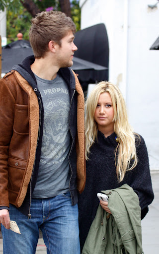 #4195741 Ashley Tisdale and her larger than life man Jared Murillo weathered the soggy LA rains to enjoy lunch together at the Urth Cafe in West Hollywood, CA on December 12, 2009 Fame Pictures, Inc - Santa Monica, CA, USA - +1 (310) 395-0500