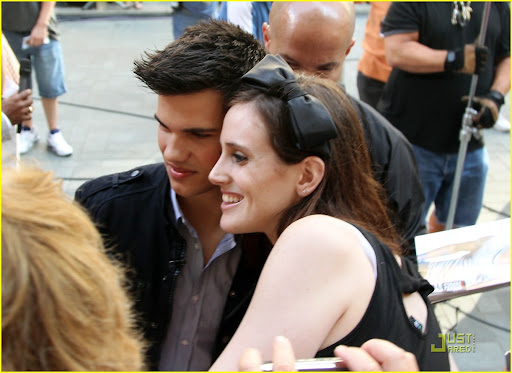 #5283601 Taylor Lautner greets fans as he makes his way to an appearance in New York City, New York on June 27, 2010.
 Fame Pictures, Inc - Santa Monica, CA, USA - +1 (310) 395-0500